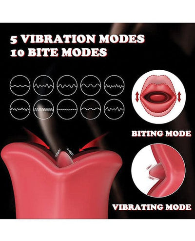 Secwell Big Bite Mouth Vibration & Biting - Red Vibrators