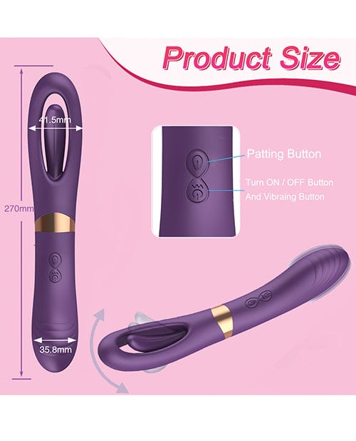 Secwell Lisa Flicking G-spot Vibrator - Purple Vibrators