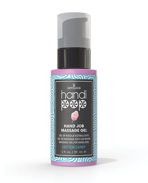 Sensuva Valencia Naturals Handipop Hand Job Massage Gel - 2 oz Bottle Cotton Candy Lubes