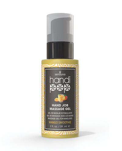 Sensuva Valencia Naturals Handipop Hand Job Massage Gel - 2 oz Bottle Mango Smoothie Lubes