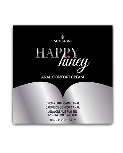 Sensuva Valencia Naturals Happy Hiney Anal Comfort Gel - 6 ml Single Use Packet Lubes