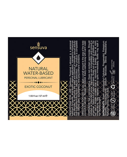 Sensuva Valencia Naturals Sensuva Natural Water Based Personal Moisturizer Lubes