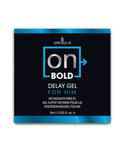 Sensuva Valencia Naturals ON Bold Delay Gel - 6 ml Single Use Packet More