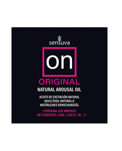 Sensuva Valencia Naturals ON Original Arousal Oil Ampoule Packet More