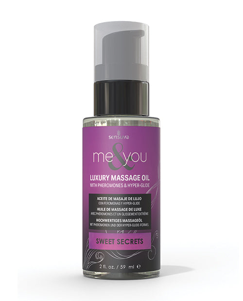 Sensuva Valencia Naturals Sensuva Me &amp; You Massage Oil - 2 oz Sweet Secrets More