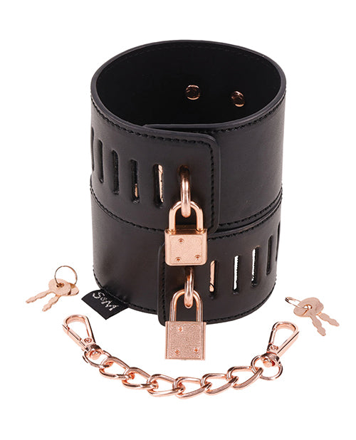 Sex &amp; Mischief Sex &amp; Mischief Brat Locking Cuffs Kink &amp; BDSM