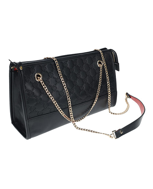 Shots America Shots Ouch! Milan Collection Bondage Kit with Bag - Black/Red Kink &amp; BDSM