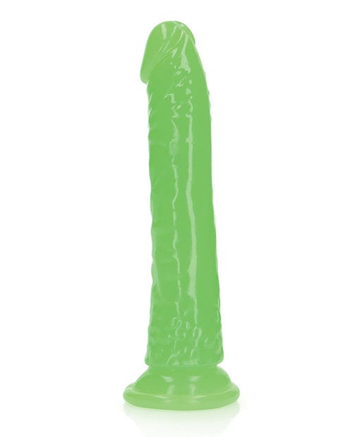 Shots America LLC Shots Realrock 7" Slim  Dildo Glow In The Dark - Neon Green Dildos