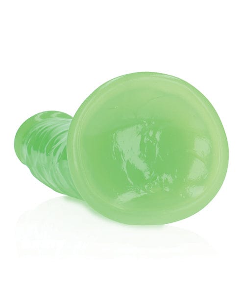 Shots America LLC Shots Realrock 7" Slim  Dildo Glow In The Dark - Neon Green Dildos