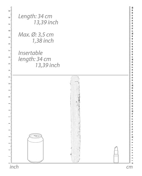 Shots America LLC Shots Realrock Crystal Clear 14" Double Dildo Dildos