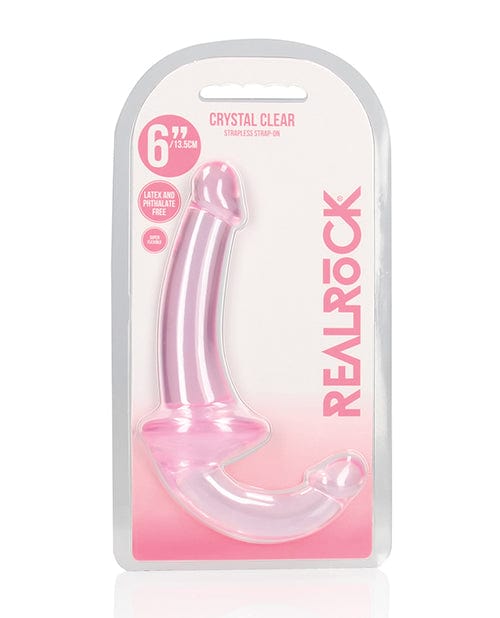 Shots Realrock Crystal Clear 6 Inch Strapless Strap-on