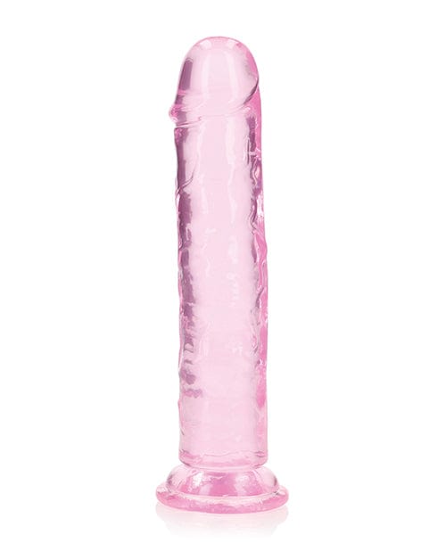 Shots Realrock Crystal Clear Straight Dildo with suction Cup