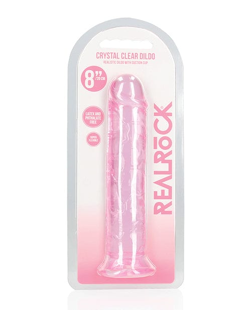 Shots Realrock Crystal Clear Straight Dildo with suction Cup