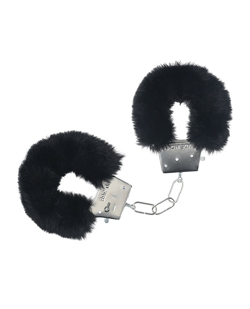 Shots America LLC Shots Ouch! Classic Fluffy Handcuffs Black Kink &amp; BDSM