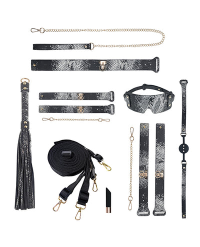 Shots America LLC Shots Ouch! Florence Collection Bondage Kit w/Bag - Black Kink & BDSM