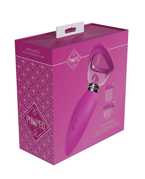 Shots America LLC Shots Pumped Arousing Clitoral, Nipple &amp; Breast Pump Pink Vibrators