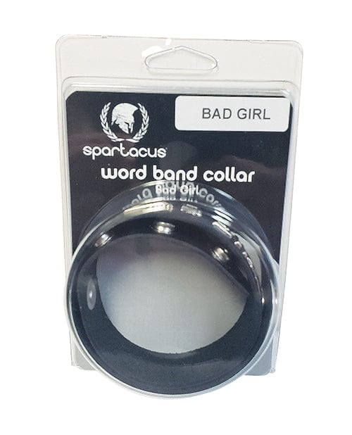 Spartacus Spartacus Babygirl Leather Collar - Black Kink &amp; BDSM