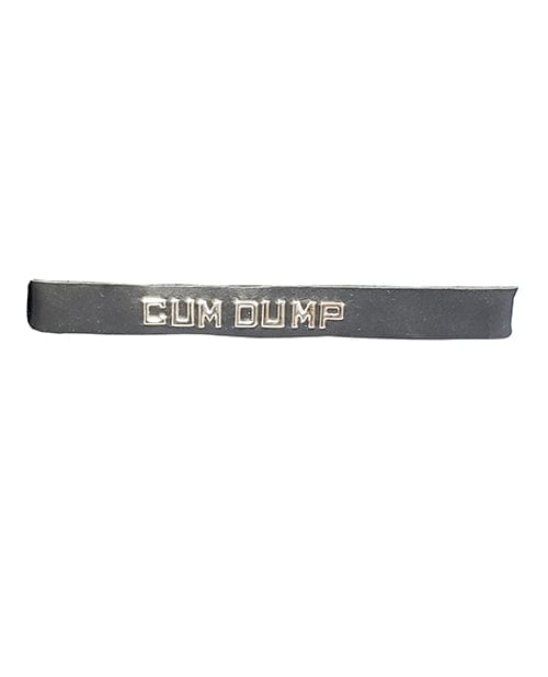 Spartacus Spartacus Cum Dump Leather Collar - Black Kink &amp; BDSM