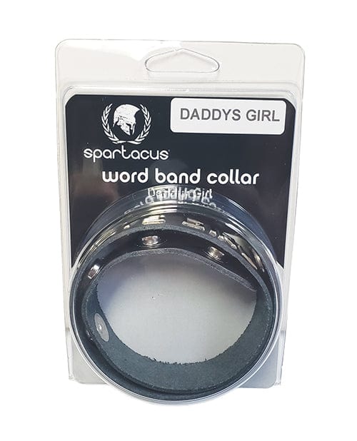 Spartacus Spartacus Daddys Girl Leather Collar - Black Kink & BDSM