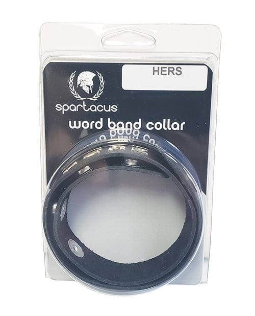 Spartacus Spartacus Hers Leather Collar - Black Kink &amp; BDSM