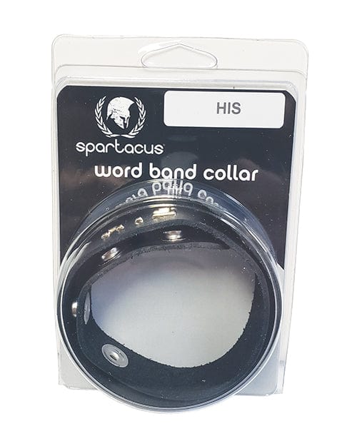 Spartacus Spartacus His Leather Collar - Black Kink &amp; BDSM