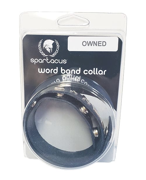 Spartacus Spartacus Owned Leather Collar - Black Kink &amp; BDSM