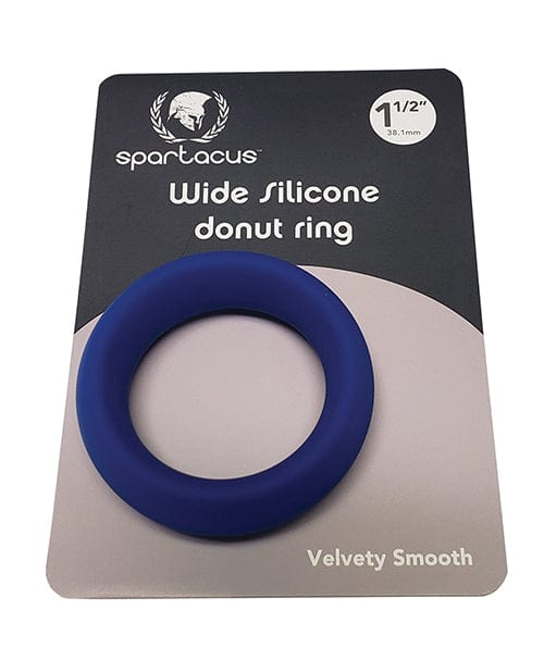 Spartacus Spartacus 1.5" Wide Silicone Donut Ring - Blue Penis Toys