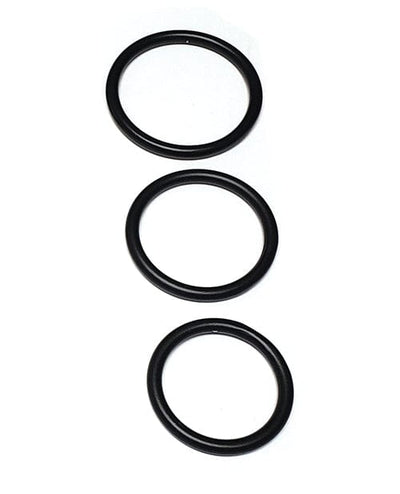 Spartacus Spartacus Seamless Stainless Steel C-ring - Black Pack Of 3 Penis Toys
