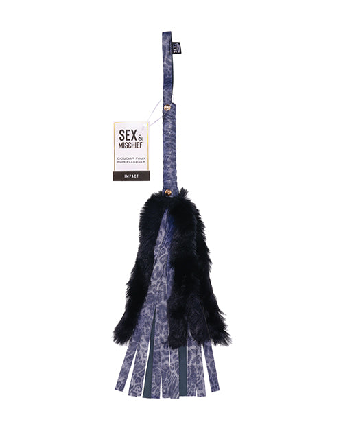 Sportsheets International Cougar Faux Fur Flogger Kink & BDSM