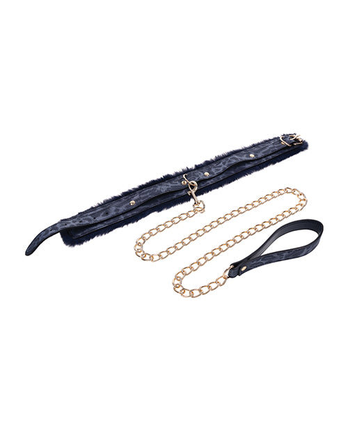 Sportsheets International Cougar Fur Collar &amp; Leash Kink &amp; BDSM