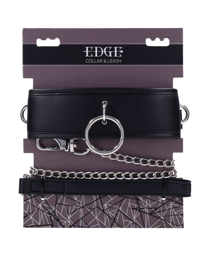Sportsheets International Edge Collar &amp; Leash - Black Kink &amp; BDSM