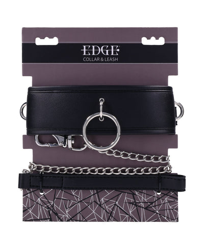 Sportsheets International Edge Collar & Leash - Black Kink & BDSM