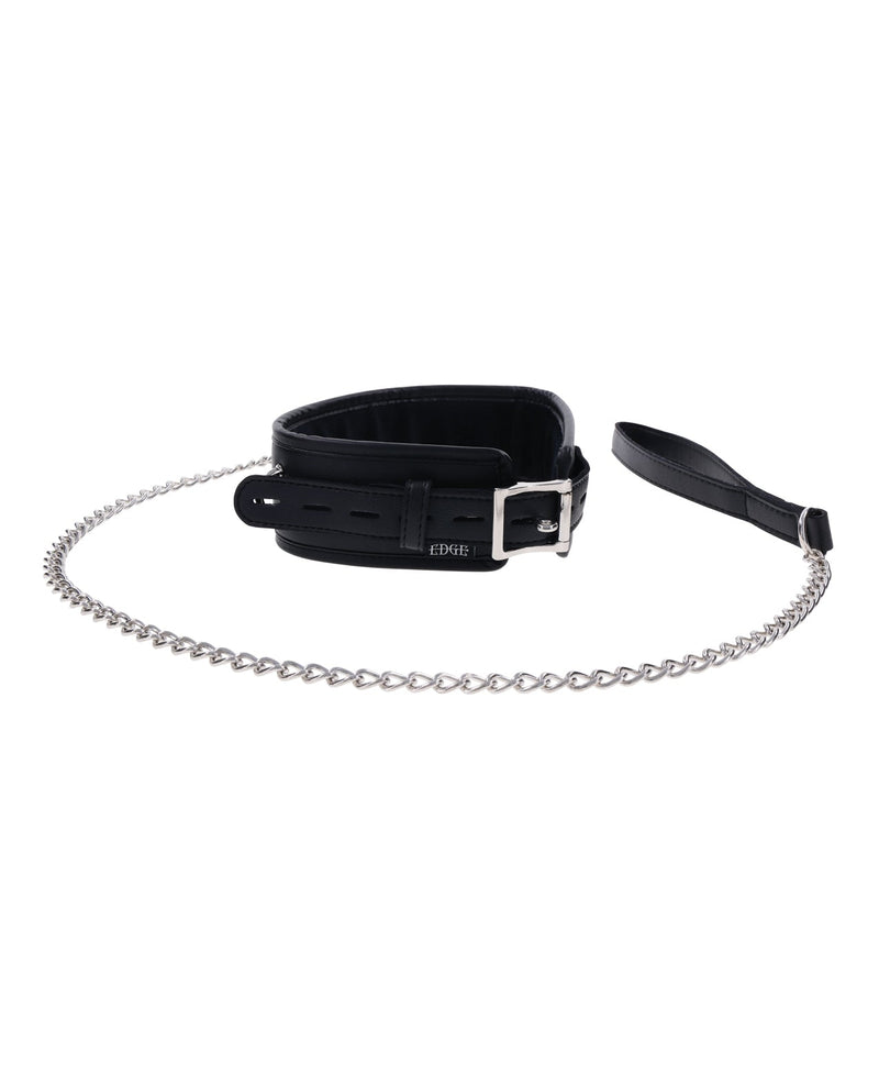 Sportsheets International Edge Collar & Leash - Black Kink & BDSM