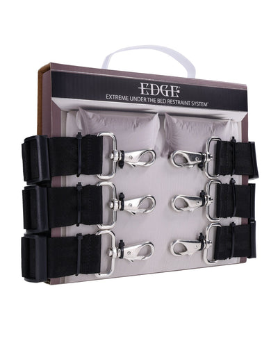 Sportsheets International Edge Extreme Under the Bed Restraint System - Black Kink & BDSM