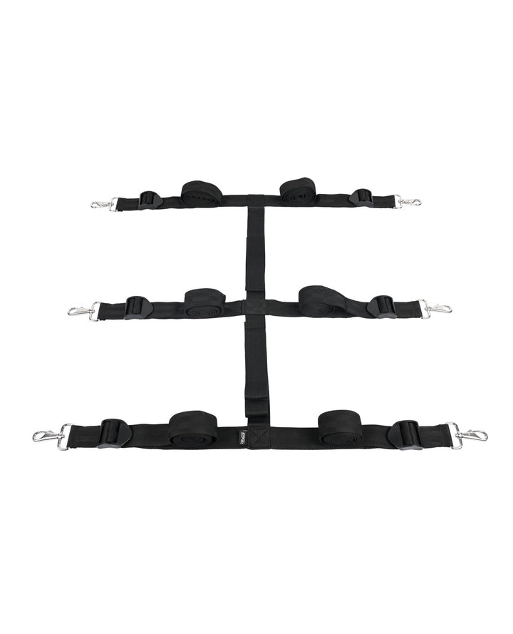 Sportsheets International Edge Extreme Under the Bed Restraint System - Black Kink &amp; BDSM