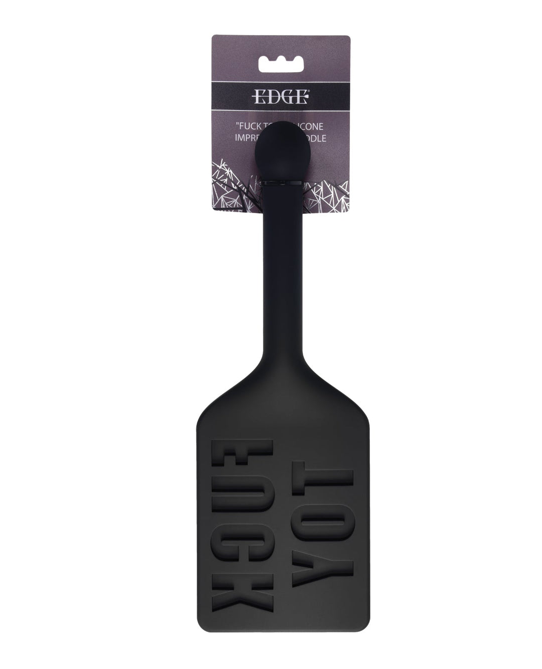 Sportsheets International Edge FUCK TOY Silicone Paddle - Black Kink &amp; BDSM