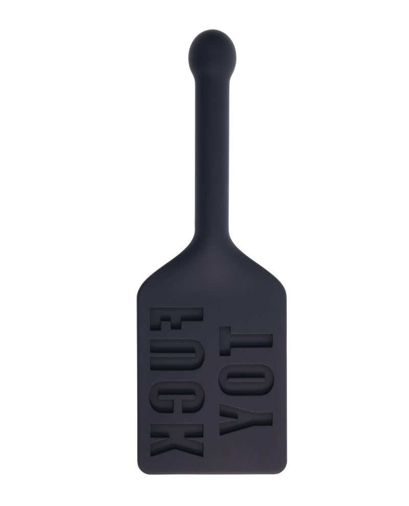 Sportsheets International Edge FUCK TOY Silicone Paddle - Black Kink & BDSM