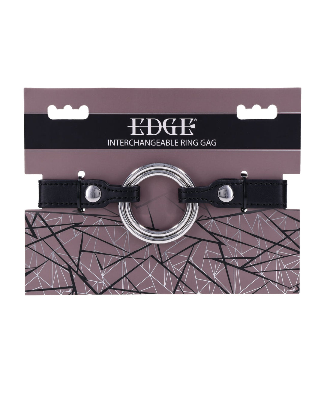 Sportsheets International Edge Interchangeable Ring Gag - Black Kink &amp; BDSM