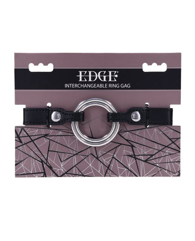 Sportsheets International Edge Interchangeable Ring Gag - Black Kink & BDSM