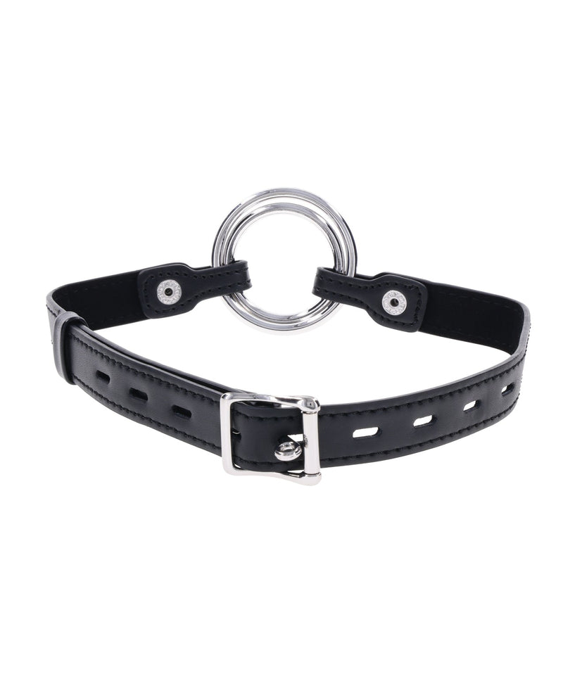 Sportsheets International Edge Interchangeable Ring Gag - Black Kink & BDSM