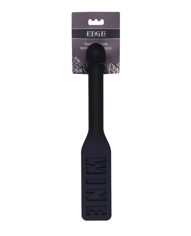 Sportsheets International Edge MINE Silicone Paddle - Black Kink & BDSM