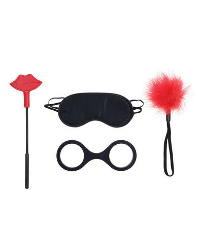 Sportsheets International Sex & Mischief Ex's & Oh's Kiss Kit - Red/Black Kink & BDSM