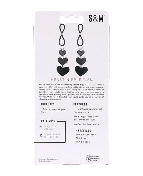 Sportsheets International Sex &amp; Mischief Heart Nipple Ties Kink &amp; BDSM