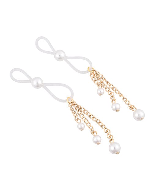 Sportsheets International Sex &amp; Mischief Pearl Nipple Ties Kink &amp; BDSM