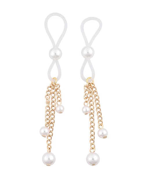 Sportsheets International Sex &amp; Mischief Pearl Nipple Ties Kink &amp; BDSM