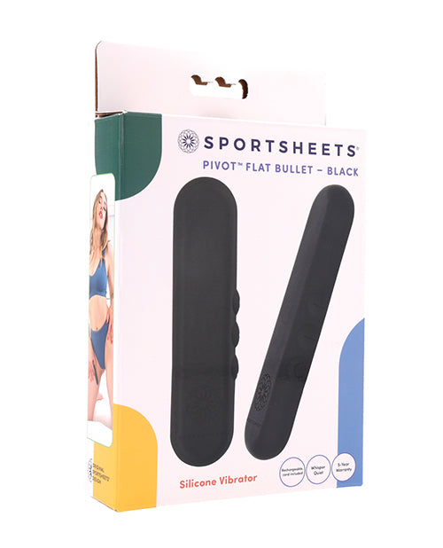 Sportsheets International Pivot Flat Bullet Black Vibrators