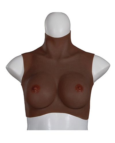 St Rubber XX-DREAMTOYS Ultra Realistic D Cup Breast Form Medium - Black More