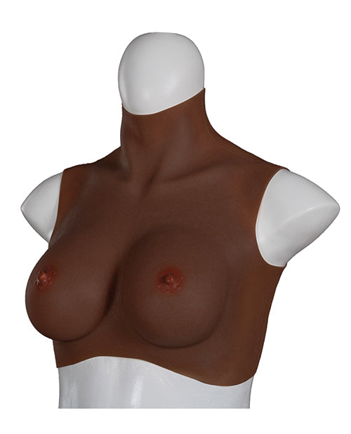 St Rubber XX-DREAMTOYS Ultra Realistic D Cup Breast Form Medium - Black More