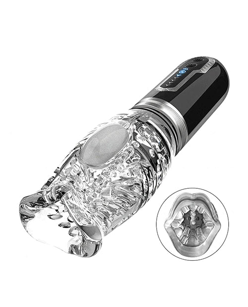 The Male Rose The Male Rose 3 Thrusting, Rotating &amp; Vibrating Oral Sex Masturbator - Black Penis Toys