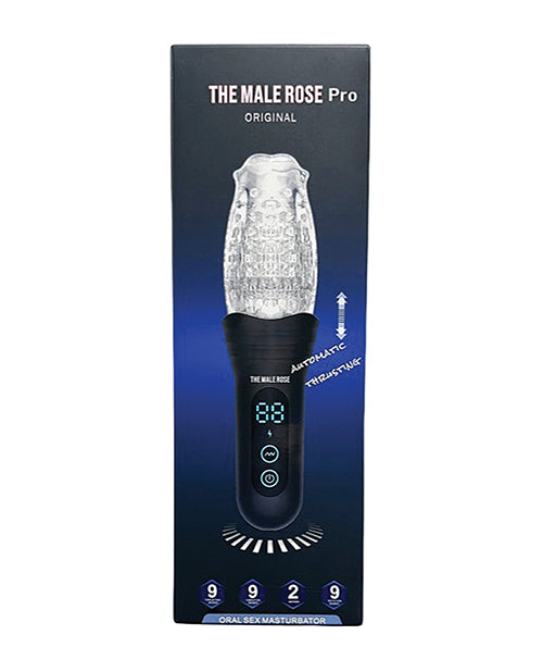 The Male Rose The Male Rose Pro Thrusting Rotating & Vibrating 3D Masturbator - Black Penis Toys